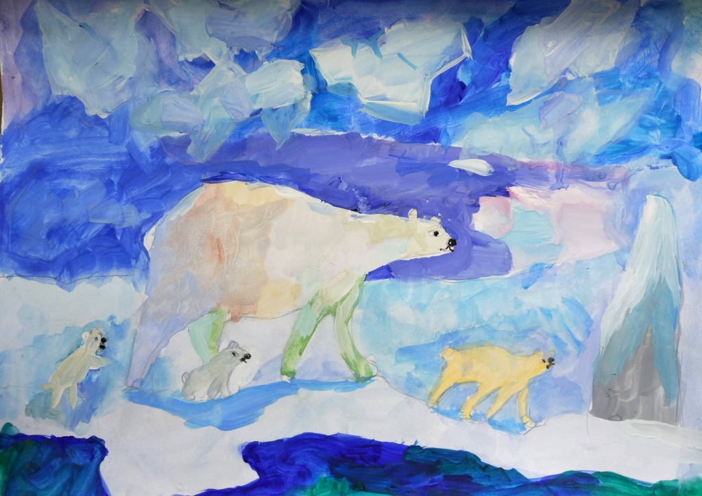Белый медведь на открытке (6).jpg